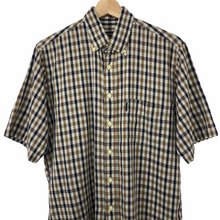 Load image into Gallery viewer, Aquascutum House Check Short Sleeved Shirt - Medium (M) PTP 21.5"