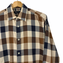 Load image into Gallery viewer, Aquascutum Block Check Long Sleeved Shirt - Medium (M) PTP 20.75"