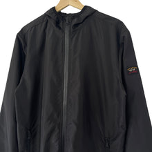 Load image into Gallery viewer, Paul and Shark Black Lightweight Hooded Jacket - Large (L) PTP 23"