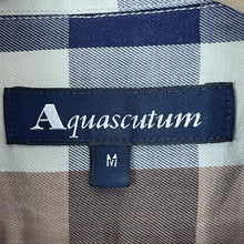 Load image into Gallery viewer, Aquascutum Block Check Short Sleeved Shirt - Medium (M) PTP 23"