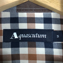 Load image into Gallery viewer, Aquascutum Block Check Long Sleeved Shirt - Medium (M) PTP 20.75"