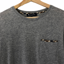 Load image into Gallery viewer, Aquascutum Grey Short Sleeved Pocket T-Shirt - Medium (M) PTP 21"