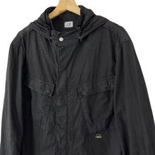 Load image into Gallery viewer, C.P Company Black Goggle Hooded Overshirt - Double Extra Large (XXL) PTP 24"