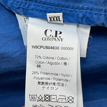 Load image into Gallery viewer, C.P Company Blue Goggle Hooded Overshirt - Triple Extra Large (XXXL) PTP 26"