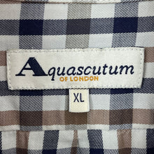 Load image into Gallery viewer, Aquascutum House Check Long Sleeved Shirt - Extra Large (XL) PTP 26"