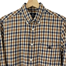 Load image into Gallery viewer, Aquascutum House Check Long Sleeved Shirt - Medium (M) PTP 20.75"