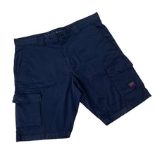 Load image into Gallery viewer, Paul and Shark Navy Bermuda Cargo Shorts - W 38"