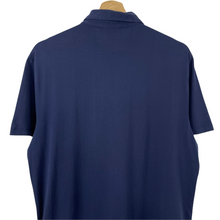 Load image into Gallery viewer, Aquascutum Navy / Check Short Sleeved Polo - Large (L) PTP 22"
