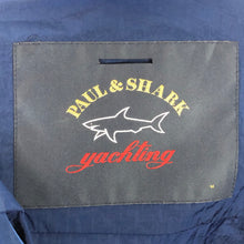 Load image into Gallery viewer, Paul and Shark Blue Nylon Shimmer Overshirt - Medium (M) PTP 21.25"
