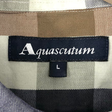 Load image into Gallery viewer, Aquascutum Block Check Short Sleeved Shirt - Large (L) PTP 24.25"