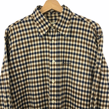 Load image into Gallery viewer, Aquascutum Flannel House Check Long Sleeved Shirt - Medium (M) PTP 22.5"