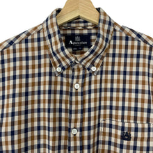 Load image into Gallery viewer, Aquascutum House Check Short Sleeved Shirt - Extra Large (XL) PTP 21.75"