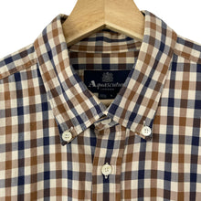 Load image into Gallery viewer, Aquascutum House Check Long Sleeved Shirt - Large (L) PTP 21.75"