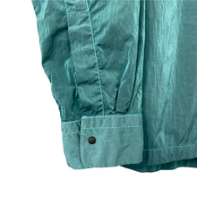 Load image into Gallery viewer, Paul and Shark Water Green Econyl Nylon Metal Overshirt - Large (L) PTP 23.25"