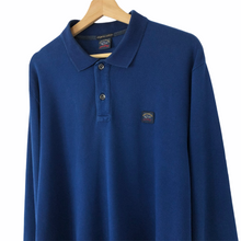 Load image into Gallery viewer, Paul and Shark Blue Long Sleeved Polo - Double Extra Large (XXL) PTP 24.25"