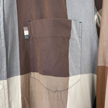 Load image into Gallery viewer, Aquascutum Block Check Long Sleeved Shirt - Large (L) PTP 22.75"
