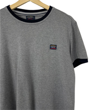 Load image into Gallery viewer, Paul and Shark Grey Short Sleeved Logo T-Shirt - Large (L) PTP 20.75"