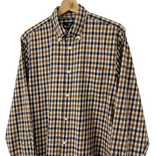 Load image into Gallery viewer, Aquascutum House Check Long Sleeved Shirt - Large (L) PTP 22.5"