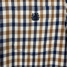 Load image into Gallery viewer, Aquascutum House Check Long Sleeved Shirt - Small (S) PTP 20"