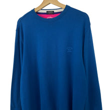 Load image into Gallery viewer, Paul and Shark Blue Crew Neck Sweater - Large (L) PTP 23.5"