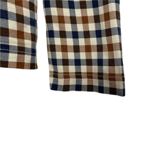 Load image into Gallery viewer, Aquascutum House Check Long Sleeved Polo - Small (S) PTP 20.5"