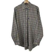 Load image into Gallery viewer, Aquascutum House Check Long Sleeved Shirt - Medium (M) PTP 23.5"