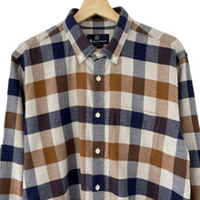 Load image into Gallery viewer, Aquascutum Block Check Flannel Long Sleeved Shirt - Extra Large (XL) PTP 23"