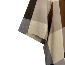 Load image into Gallery viewer, Aquascutum Block Check Short Sleeved T-Shirt - Large (L) PTP 21.25"