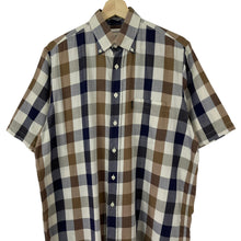 Load image into Gallery viewer, Aquascutum Block Check Short Sleeved Shirt - Medium (M) PTP 23.5"