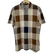 Load image into Gallery viewer, Aquascutum Block Check Short Sleeved Polo - Medium (M) PTP 21.25"