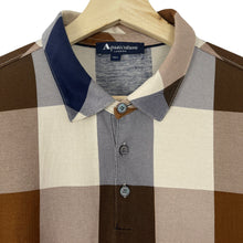 Load image into Gallery viewer, Aquascutum Block Check Short Sleeved Polo - Medium (M) PTP 20.75"