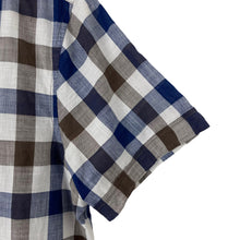 Load image into Gallery viewer, Aquascutum Block Check Short Sleeved Shirt - Small (S) PTP 20"