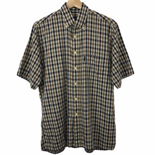 Load image into Gallery viewer, Aquascutum House Check Short Sleeved Shirt - Medium (M) PTP 21.5"
