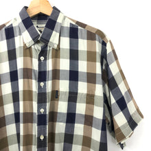 Load image into Gallery viewer, Aquascutum Block Check Short Sleeved Shirt - Large (L) PTP 24.5"