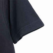 Load image into Gallery viewer, Aquascutum Navy / Check Collar Short Sleeved Polo - Medium (M) PTP 18.75"