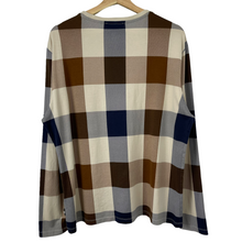 Load image into Gallery viewer, Aquascutum Block Check Long Sleeved T-Shirt - Extra Large (XL) PTP 24"