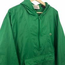 Load image into Gallery viewer, Vintage Green Lacoste Izod Half Zip Cagoule - Large (L) PTP 25"