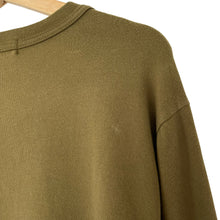 Load image into Gallery viewer, Stone Island Khaki Crew Neck Logo Sweater - Large (L) PTP 23.5"