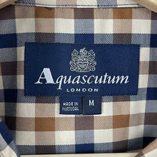 Load image into Gallery viewer, Aquascutum House Check Long Sleeved Shirt - Medium (M) PTP 21.5"
