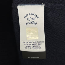 Load image into Gallery viewer, Paul and Shark Navy Crew Neck Eco Wool Sweater - Large (L) PTP 21.5"