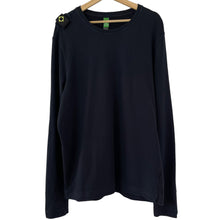 Load image into Gallery viewer, Ma.Strum Black Crew Neck Logo Sweater - Triple Extra Large (XXXL) PTP 24"