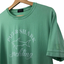 Load image into Gallery viewer, Paul and Shark Green Short Sleeved Logo T-Shirt - Extra Large (XL) PTP 21"