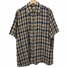 Load image into Gallery viewer, Aquascutum Block Check Short Sleeved Shirt - Extra Large (XL) PTP 27"