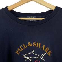 Load image into Gallery viewer, Paul and Shark Navy Embroidered Logo Crew Neck Sweater - Triple Extra Large (XXXL) PTP 28"