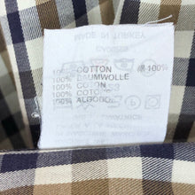 Load image into Gallery viewer, Aquascutum House Check Long Sleeved Shirt - Medium (M) PTP 24"