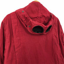 Load image into Gallery viewer, C.P Company Red Goggle Hooded Overshirt - Extra Large (XL) PTP 22.25"
