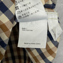 Load image into Gallery viewer, Aquascutum House Check Short Sleeved Shirt - Large (L) PTP 20.25"