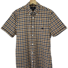 Load image into Gallery viewer, Aquascutum House Check Short Sleeved Shirt - Medium (M) PTP 20.5"