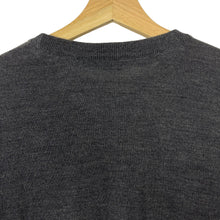 Load image into Gallery viewer, Paul and Shark Grey Crew Neck Wool Sweater - Medium (M) PTP 18"