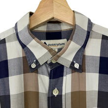 Load image into Gallery viewer, Aquascutum Block Check Long Sleeved Shirt - Large (L) PTP 24.5"